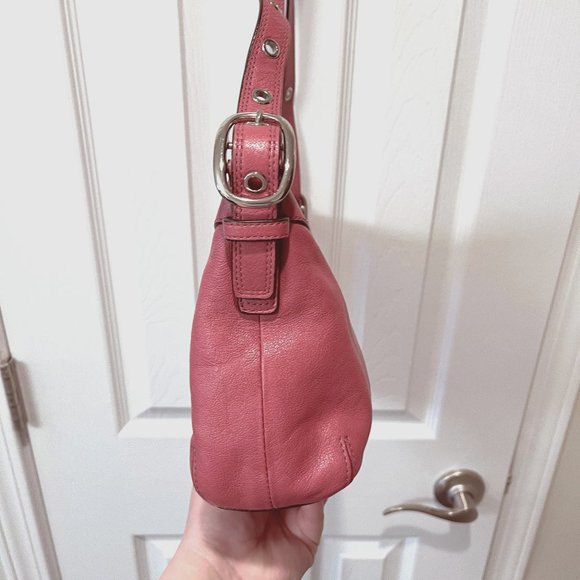 Coach Ginger Beet Leather East West Ashley Shoulder Bag - Picture 4 of 7